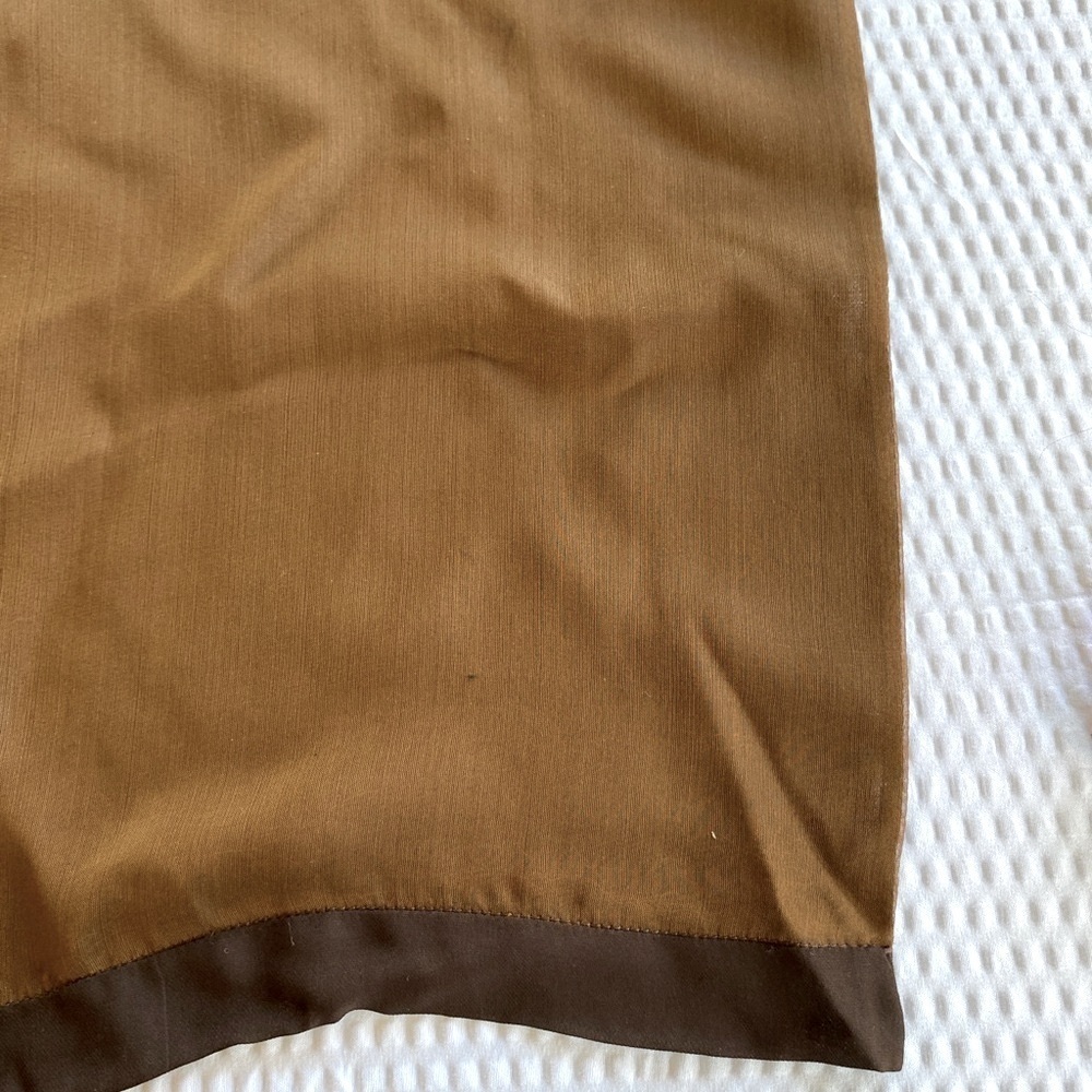 Prairie New York Silk Wrap Brown 53” Long Shimmery